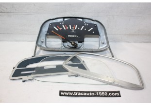 BLOC COMPTEUR 12V FOND BLEU ED VEGLIA 130km/h INCOMPLET...CITROEN 2CV