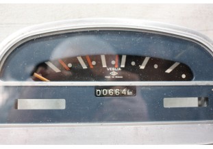 BLOC COMPTEUR 12V FOND BLEU ED VEGLIA 130km/h INCOMPLET...CITROEN 2CV