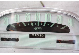BLOC COMPTEUR 12V FOND VERT ED VEGLIA 140km/h...CITROEN AMI 6/8
