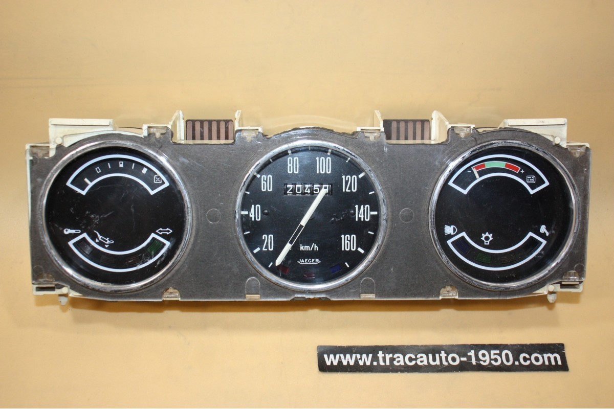 COMBINE BLOC COMPTEUR 12v  JAEGER 170km/h...RENAULT R12 TL