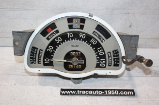 COMBINE BLOC COMPTEUR BITOTALISATEUR JAEGER 150km/h...PEUGEOT 203 1953/1960