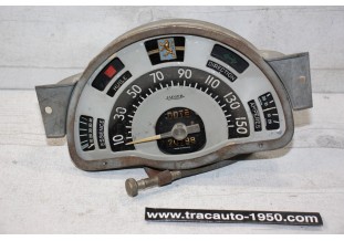 COMBINE BLOC COMPTEUR BITOTALISATEUR JAEGER 150km/h...PEUGEOT 203 1953/1960