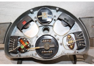 COMBINE BLOC COMPTEUR BITOTALISATEUR JAEGER 150km/h...PEUGEOT 203 1953/1960