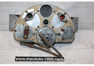 COMBINE BLOC COMPTEUR BITOTALISATEUR JAEGER 150km/h...PEUGEOT 203 1953/1960