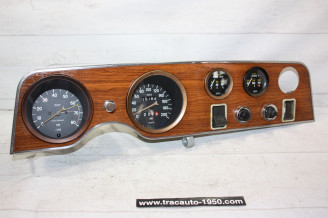 TABLEAU DE BORD COMBINE COMPTEUR 12V VEGLIA BORLETTI 200km/h...FIAT 124 SPORT COUPE SERIE 1