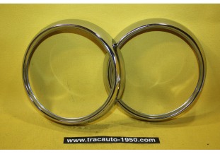 PAIRE DE CERCLAGES DE PHARES OU FEUX ADDITIONNELS Ø 150mm...AUTOS DIVERS