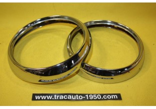 PAIRE DE CERCLAGES DE PHARES OU FEUX ADDITIONNELS Ø 150mm...AUTOS DIVERS