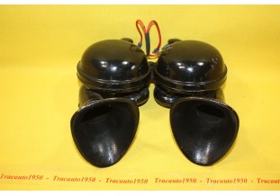 PAIRE DE KLAXONS 12V HELLA TT2 Ø 110mm...AUTOS ANCIENNES COLLECTION