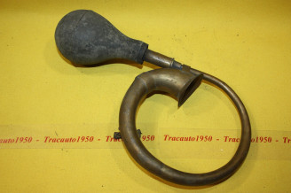 KLAXON A POIRE ANCIEN L/430mm...AUTOS ANCETRES VELOS