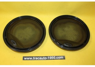 PAIRE DE GRILLES DE HAUT PARLEUR PHILIPS Ø 175mm...AUTOS VINTAGE COLLECTION