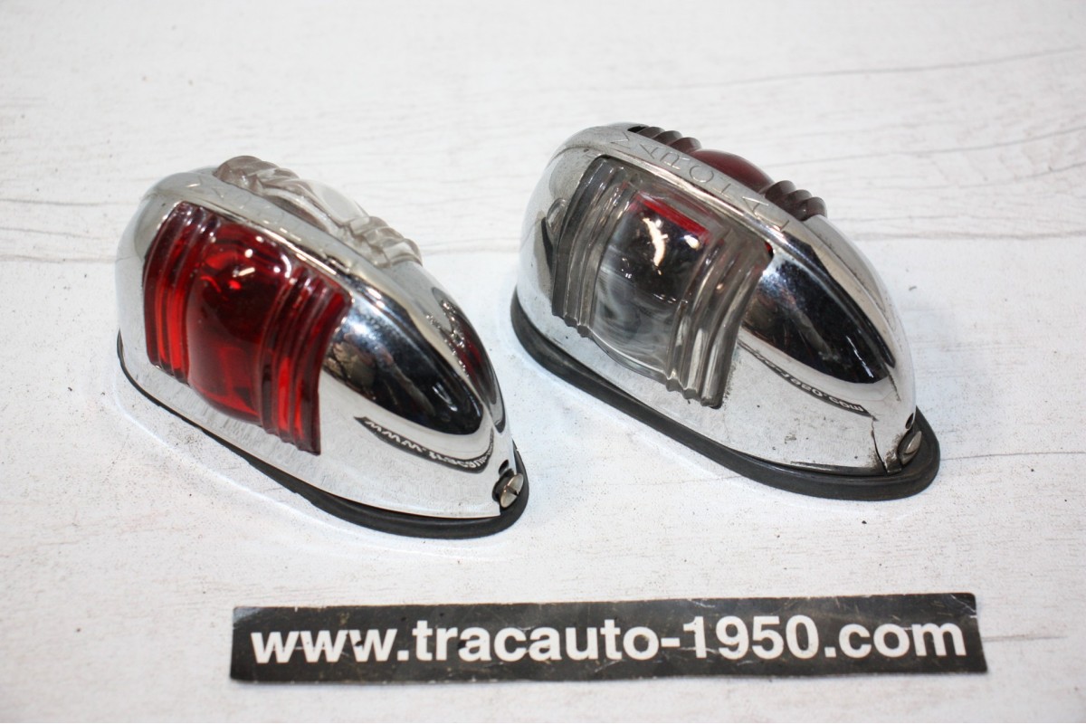 PAIRE DE FEUX LATERAUX MARCHAL FANAL LUXE 645060/22 D/G...AUTOS ANCIENNES COLLECTION voir descriptif