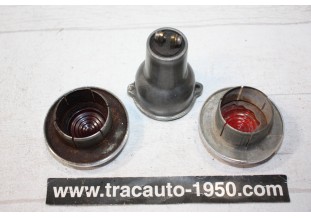 PAIRE DE CABOCHONS DE FEUX AR LABINAL CLIGNOLAB 53 Ø 53mm...AUTOS ANCIENNES AVANT GUERRE