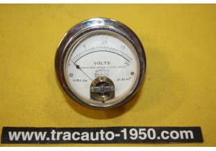 ENSEMBLE AMPEREMETRE/VOLTMETRE SOURIAU Ø 75mm...AUTOS CAMIONS AVANT GUERRE
