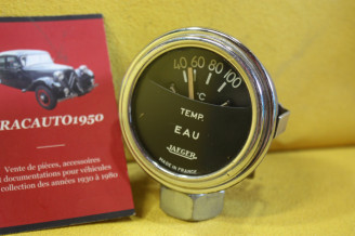 MANO DE TEMPERATURE D'EAU JAEGER 12V 100 C°...AUTOS TRACTEURS ANCIENS