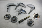 ENSEMBLE DE POIGNEES DE PORTES EXTERIEURES AV/AR...CITROEN 2CV 4/6 ...