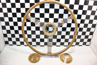 VOLANT QUILLERY ANTIVIBRANT 3 BRANCHES Ø 425mm...CITROEN TRACTION AUTOS ANCIENNES