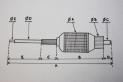 KIT INDUIT + LANCEUR DUCELLIER pouyr DEMARREURS 12V 6183 A/B...RENAULT R15 R16