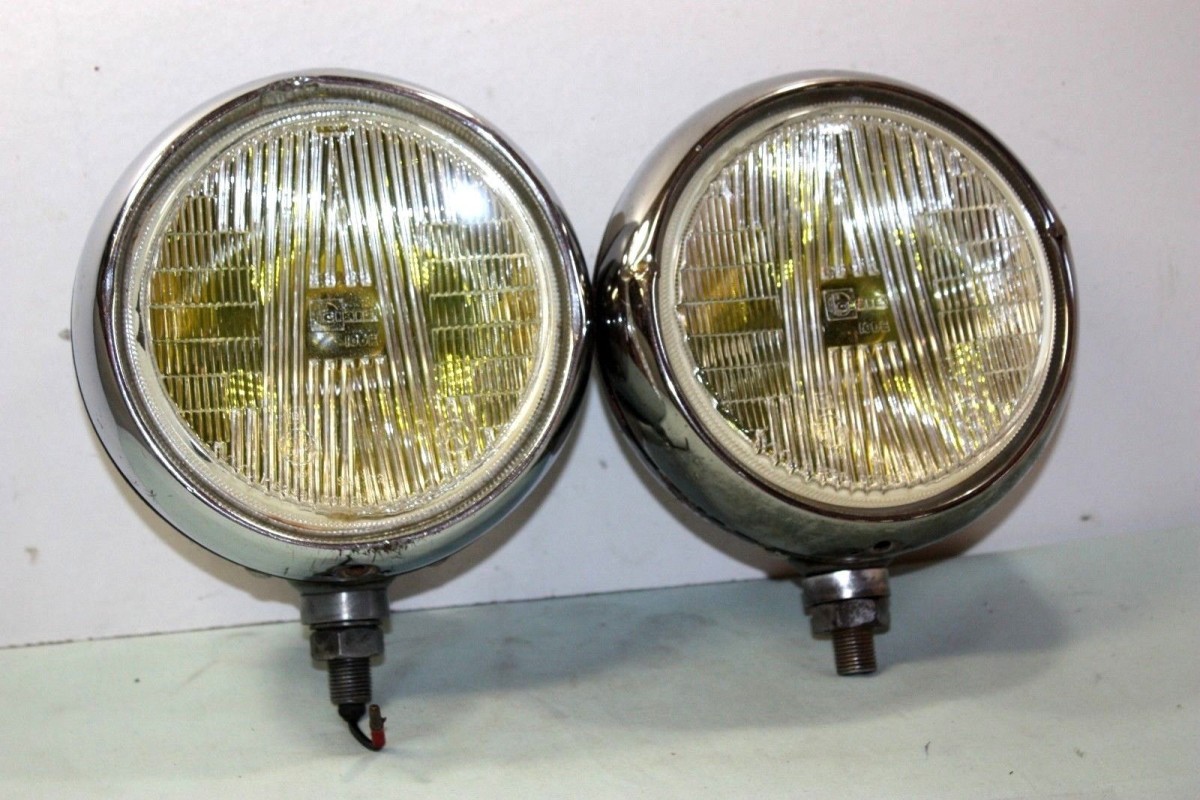 PAIRE DE FEUX ADDITIONNELS AB CIBIE OSCAR D/180mm...R8 S SIMCA RALL...