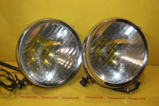 PAIR DE PHARES DUCELLIER Ø 235mm...CITROEN ROSALIE C6