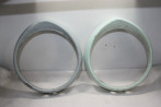 PAIRE DE CERCLAGES DE PHARE SEV MARCHAL 61920703 D/185mm...PEUGEOT ...
