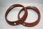 PAIRE DE CERCLAGES DE PHARE SEV MARCHAL 61920703 D/185mm...PEUGEOT 404 ts types