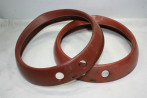 PAIRE DE CERCLAGES DE PHARE SEV MARCHAL 61920703 D/185mm...PEUGEOT 404 ts types