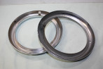 PAIRE DE CERCLAGES DE PHARES SEV MARCHAL D/150mm...SIMCA TALBOT 1000 R10 voir descriptif
