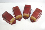 LOT DE 4 CABOCHONS DE FEUX D' AILE AR SEIMA 413...POUR 2CV AZ AZA ...
