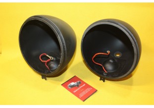 PAIRE DE CUVELAGES DE PHARES MARCHAL ABTP 490 Ø 150mm...CITROEN 2CV AZ HY