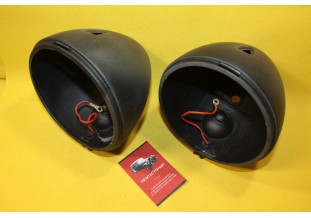PAIRE DE CUVELAGES DE PHARES MARCHAL ABTP 490 Ø 150mm...CITROEN 2CV AZ HY