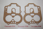 LOT DE 2 JOINTS POUR CARBURATEUR WEBER 24/30 DCZCI...CITROEN DS19 7...