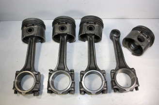 JEU DE 4 PISTONS + BIELLES mot 1070/1275cm3...AUSTIN MINI 1960-1995 voir descriptif