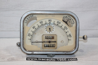 COMBINE BLOC COMPTEUR OS 6V 150km/h BEIGE...CITROEN TRACTION 7/11CV 1950/1952