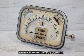 COMBINE BLOC COMPTEUR OS 6V 150km/h BEIGE...CITROEN TRACTION 7/11CV 1950/1952