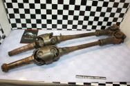 PAIRE DE TRANSMISSIONS AVANTS D/G COMPLETES...CITROEN TRACTION 11B