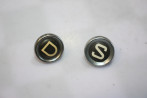 JEU DE 2 BOUTONS RONDS DE TIRETTES DE TABLEAU DE BORD...CITROEN TRACTION 11CV 15/6