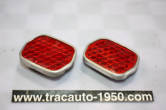PAIRE DE CATADIOPTRES VERRE ENCASTRES AR D/G TPV456F...CITROEN DS ts modèles