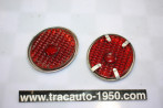 LOT DE 2 CATADIOPTRES VERRE TPV372 POUR FEUX AR...CITROEN TRACTION 11CV 15/6
