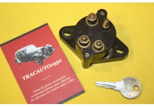 CONTACTEUR DE DEMARRAGE A CLEFS 4 BROCHES SCGEM...TRACTION 11cv/15-6 avant 06/1952 2CV AZ  VOIR DESCRIPTIF
