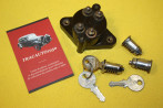 CONTACTEUR 4 BROCHES + LOT DE BARILLETS DE PORTE...CITROEN 2CV  VOIR DESCRIPTIF