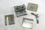 ENSEMBLE GACHE FIXE DE SERRURE DE PORTE COTE GAUCHE...CITROEN 2CV -...