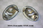 PAIRE DE SUPPORTS DE PHARES CHROMES D/G...CITROEN TRACTION 7 11 15/6