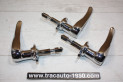 UN JEU DE 3 POIGNEES EXTERIEURES DE PORTES AV/AR...CITROEN TRACTION 11CV 15/6