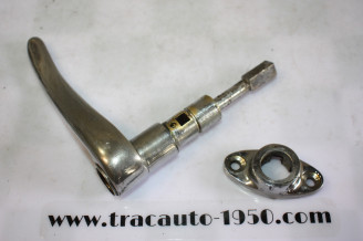 POIGNEE EXTERIEURE DROITE DE PORTE AVANT + EMBASE...CITROEN TRACTION 11CV 15/6