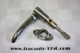 POIGNEE EXTERIEURE DROITE DE PORTE AVANT + EMBASE...CITROEN TRACTION 11CV 15/6