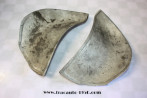 PAIRE D'ENJOLIVEURS AXO/SINTI DE SABOTS D'AILES AR D/G....CITROEN TRACTION 7 11 15/6