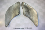 PAIRE D'ENJOLIVEURS ROBRI 216 DE SABOTS D'AILES ARRIERES D/G...CITROEN TRACTION 11CV FAMILIALE