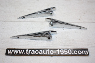 LOT DE 3 POIGNEES DE VOLET DE CAPOT...CITROEN TRACTION 11CV 15/6 av 1946