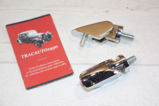 PAIRE DE CHARNIERES DE COFFRE AR DE MALLE BOMBEE...CITROEN TRACTION 11CV 15/6 ap 52