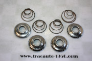 JEU DE 4 COLLERETTES DE POIGNEES DE PORTES INTERIEURES...CITROEN TRACTION 11CV 15/6